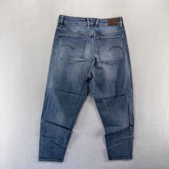 G Star Raw Jeans Women's Fits 30x27 Blue Janeh Ultra High Mom Ankle Dark Faded - Picture 6 of 9